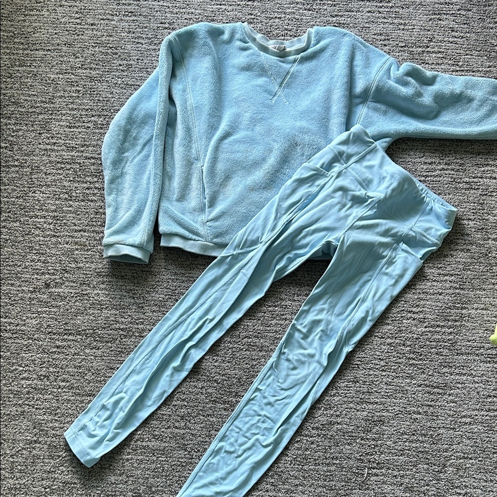 Athleta Kids Matching Set in Light Blue